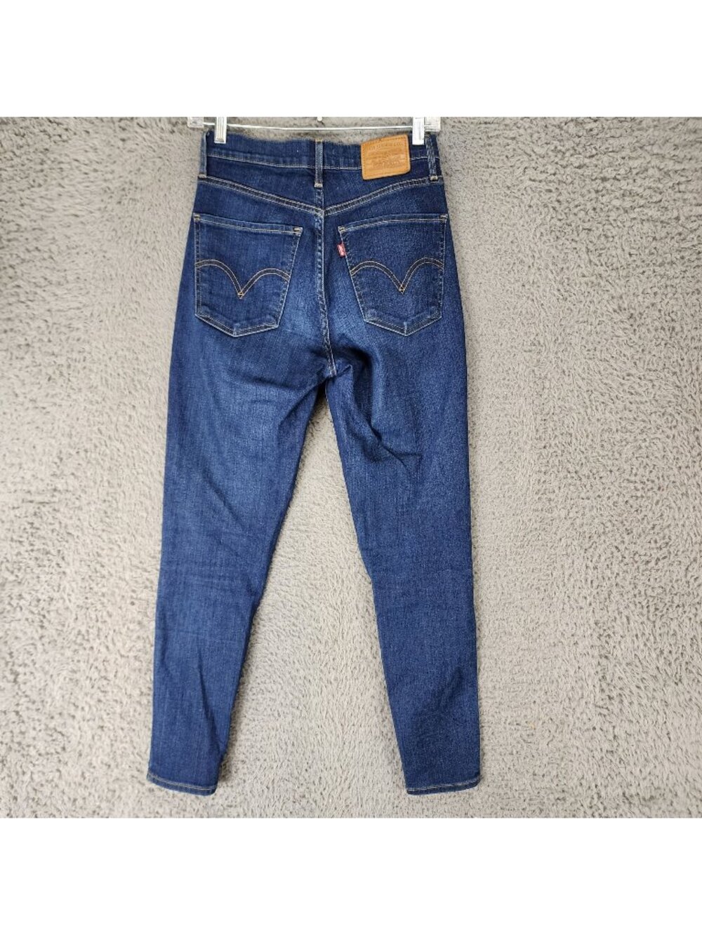 Levis Jeans Womens 27 Blue Premium Big E Stretch Mile High Super Skinny *Read*